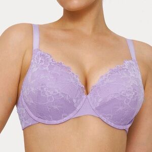 NWT! Popilush Full Coverage Purple Lace Underwire Everyday Bra 36DDD